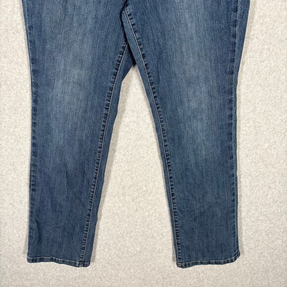 Jag Jeans Womens 10P Straight Pull On Mid Rise Ankle Nora Jegging Stretch Indigo - Picture 3 of 12